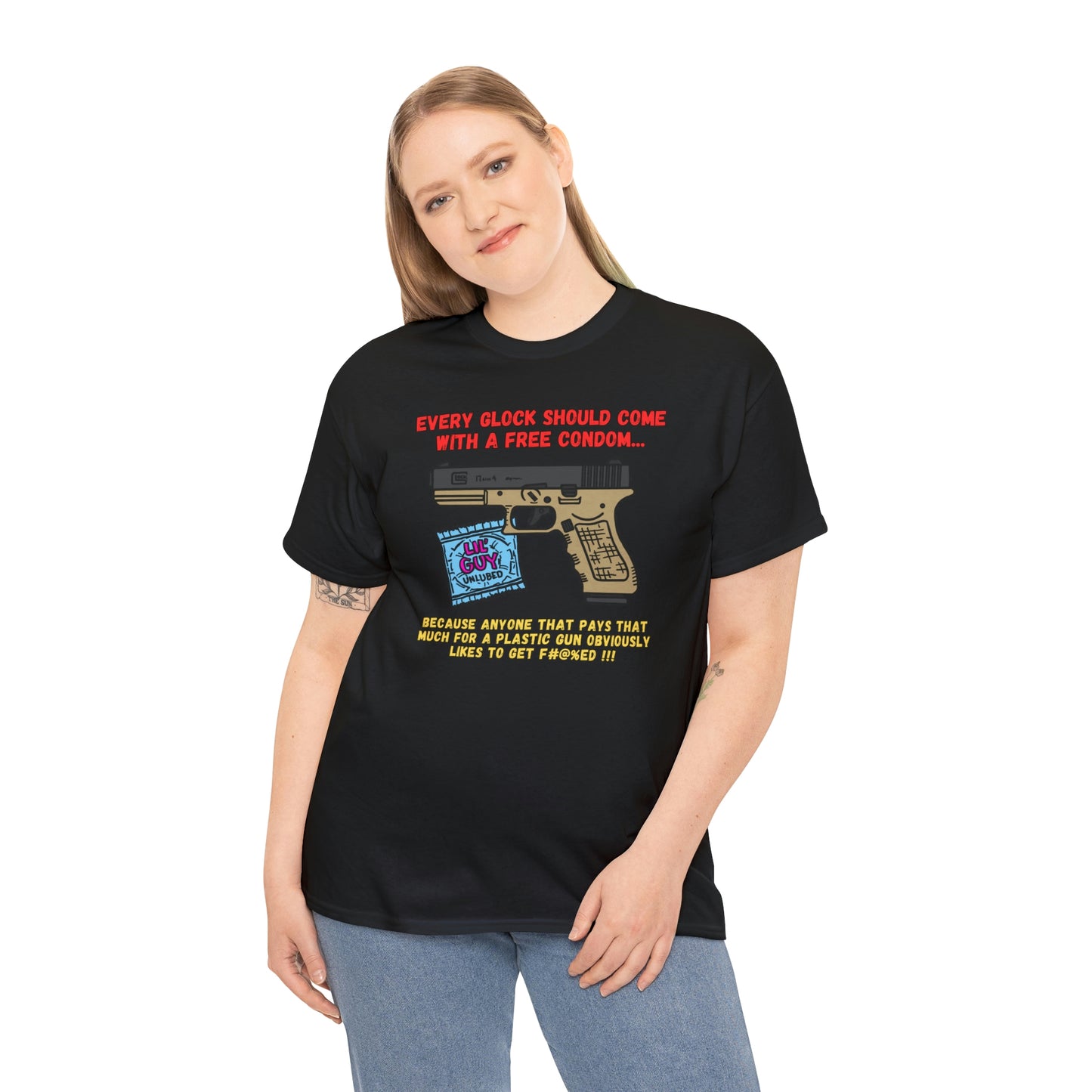 GLOCK CONDOM Unisex Heavy Cotton Tee