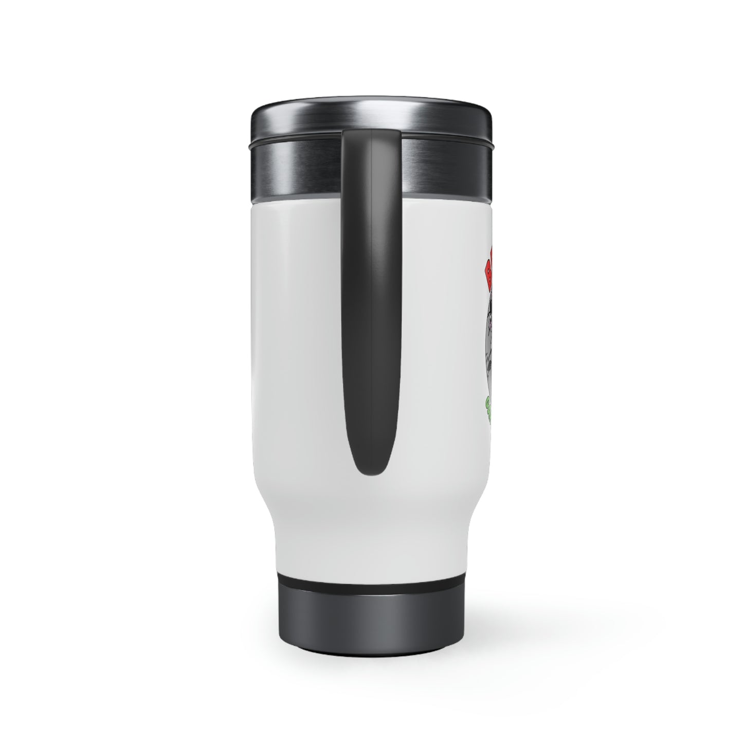 Bring It! Stainless Steel Travel Mug with Handle, 14oz