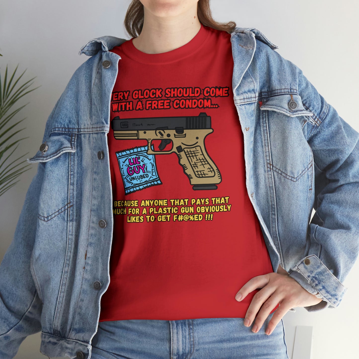 GLOCK CONDOM Unisex Heavy Cotton Tee