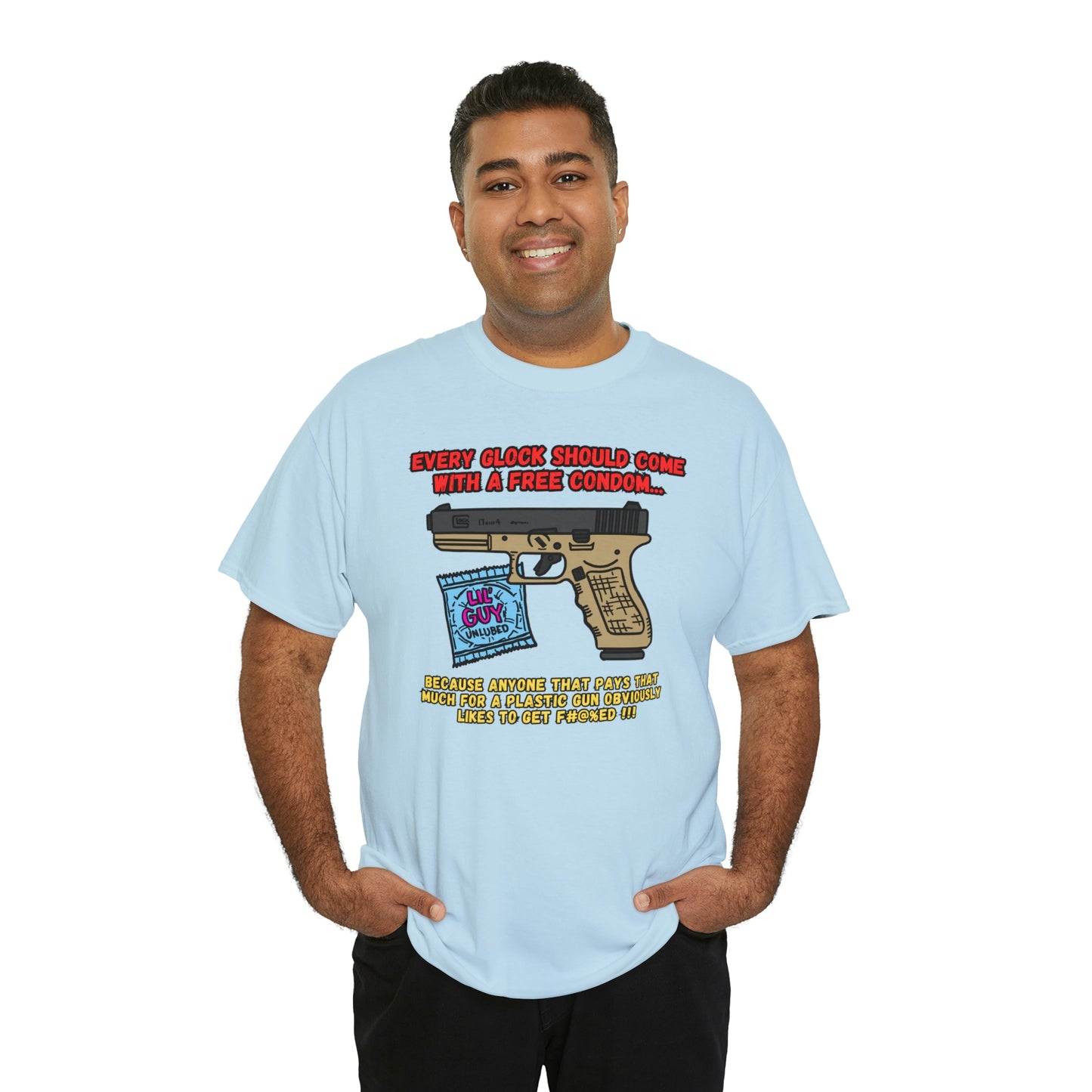 GLOCK CONDOM Unisex Heavy Cotton Tee