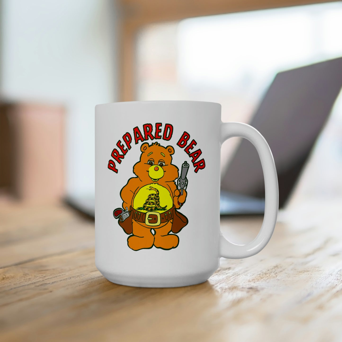 Prepared Bear Ceramic Mug 15oz