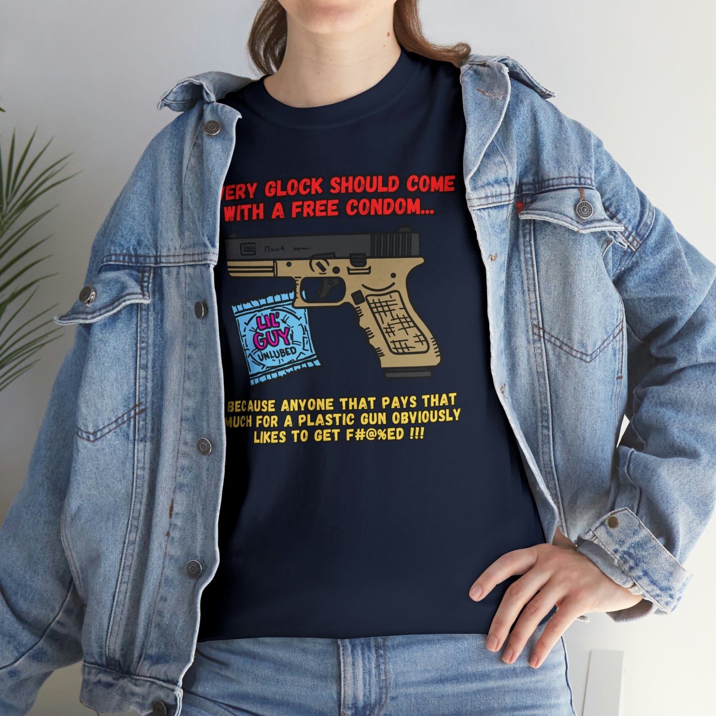 GLOCK CONDOM Unisex Heavy Cotton Tee